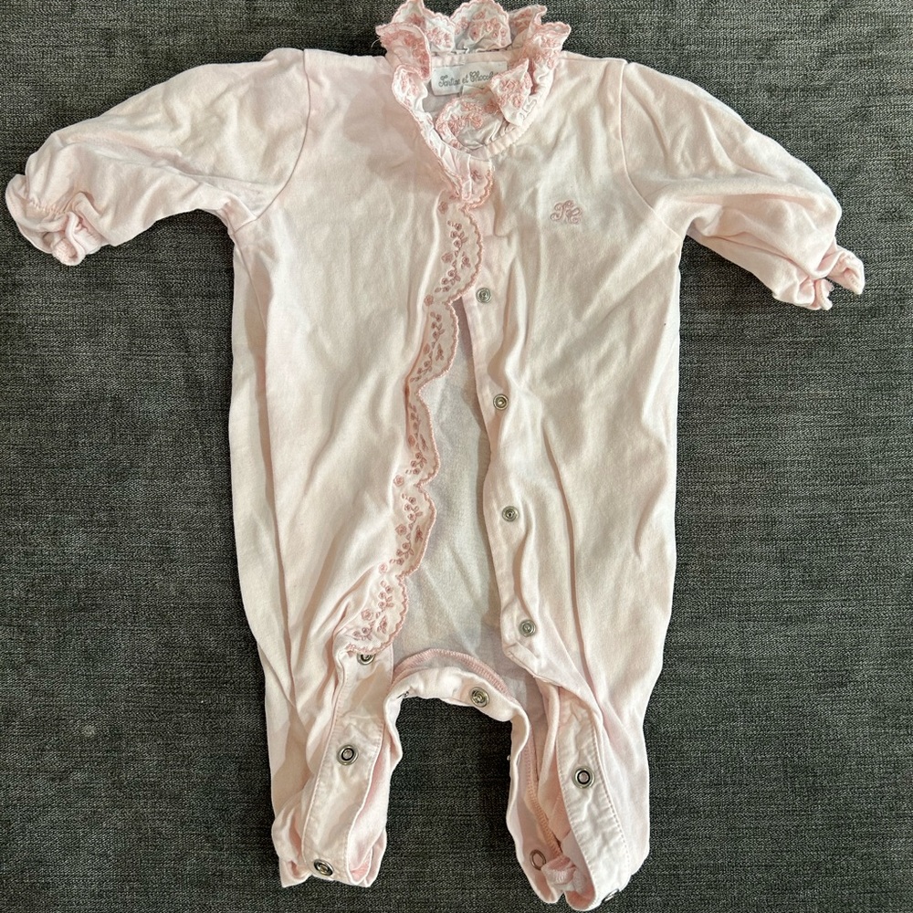 Pink Ruffled Baby Girl One Piece